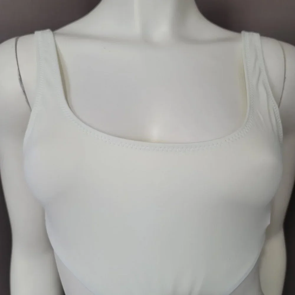 Solid & Striped Bailey Cream White One Piece Swimsuit Size Small - Picture 4 of 15